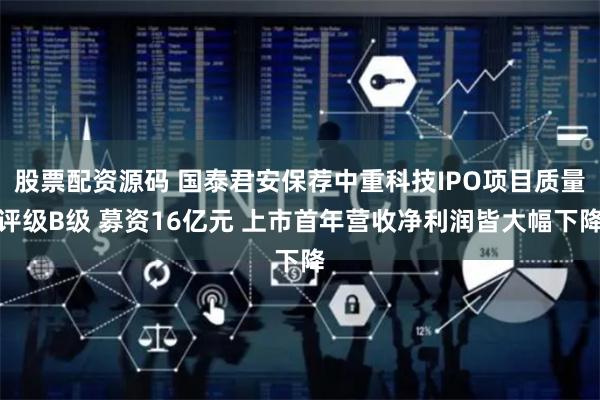 股票配资源码 国泰君安保荐中重科技IPO项目质量评级B级 募资16亿元 上市首年营收净利润皆大幅下降