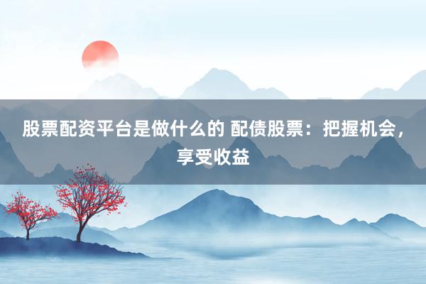 股票配资平台是做什么的 配债股票：把握机会，享受收益